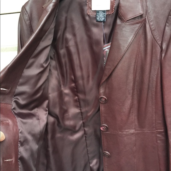 New Neiman Marcus Exclusive Fitted Leather Blazer - Picture 6 of 11